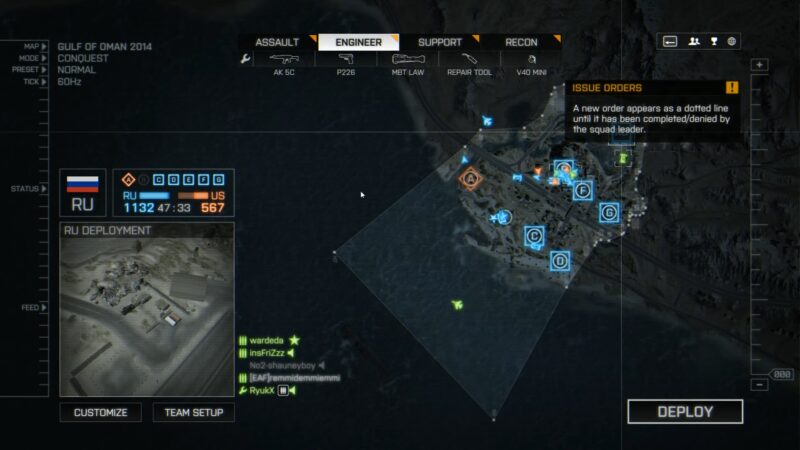 Battlefield 4 Gulf of Oman Layout